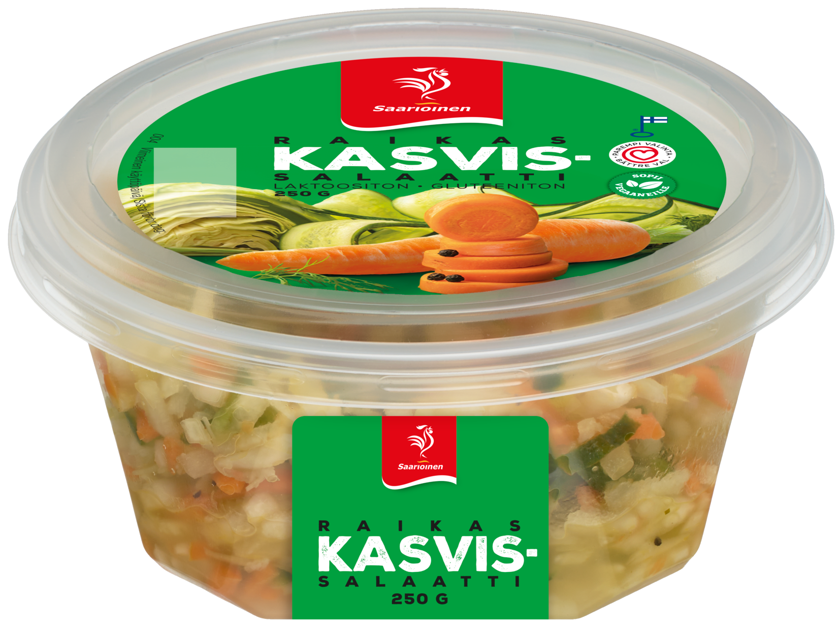 Raikas kasvissalaatti 250 g - Saarioinen