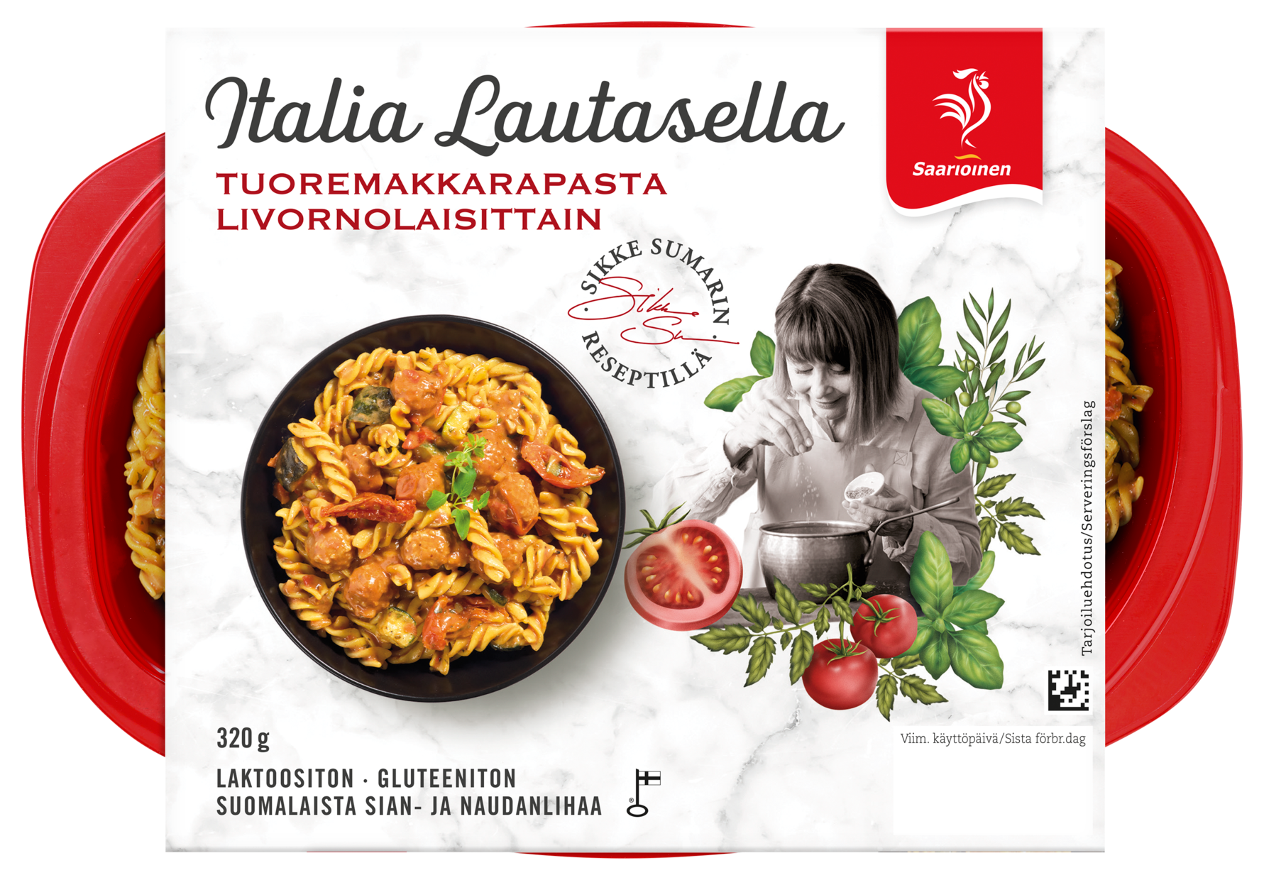 Tuoremakkarapasta livornolaisittain 320 g - Saarioinen